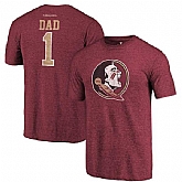 Florida State Seminoles Fanatics Branded Garnet Greatest Dad Tri Blend T-Shirt,baseball caps,new era cap wholesale,wholesale hats
